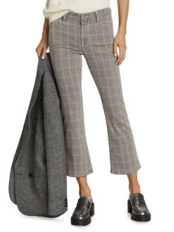 Frame Le Crop Mini Boot Plaid Jeans -Frame Sales Store unnamed file 1092