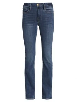 Frame Le Mini Boot Mid-Rise Stretch Flare Jeans