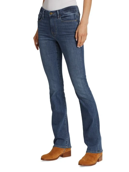 Frame Le Mini Boot Mid-Rise Stretch Flare Jeans 6 Frame Le Mini Boot Mid-Rise Stretch Flare Jeans - Image 4