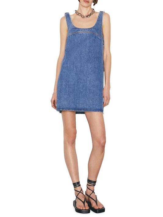 Frame Micro Flare Denim Minidress 4 Frame Micro Flare Denim Minidress - Image 2