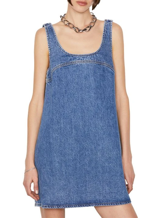 Frame Micro Flare Denim Minidress 5 Frame Micro Flare Denim Minidress - Image 3
