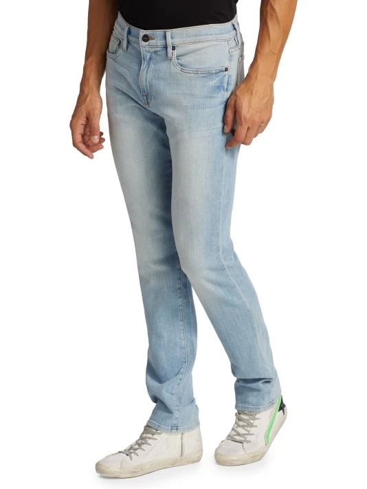 Frame L’Homme Slim Faded Stretch Slim-Fit Jeans For Men 6 Frame L’Homme Slim Faded Stretch Slim-Fit Jeans For Men - Image 4