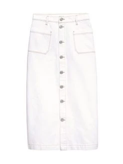 Frame Le Bardot Denim Pencil Skirt