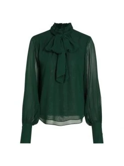 Frame Silk Bow Blouse Noir -Frame Sales Store unnamed file 1308