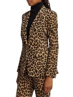 Frame Classic Cheetah-Print Blazer -Frame Sales Store unnamed file 1339