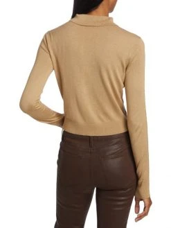 Frame Silk & Cashmere Polo Sweater -Frame Sales Store unnamed file 1392