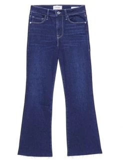 Frame Le Crop Mini Boot Mid-Rise Stretch Cropped Boot-Cut Jeans