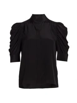 Frame Gillian Silk Top Rose