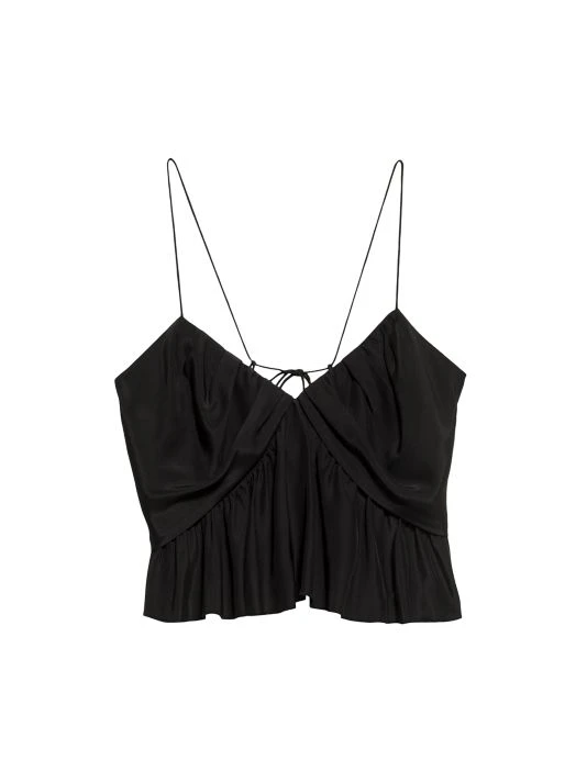 Frame Silk Shirred Flounce Tank Top 3 Frame Silk Shirred Flounce Tank Top