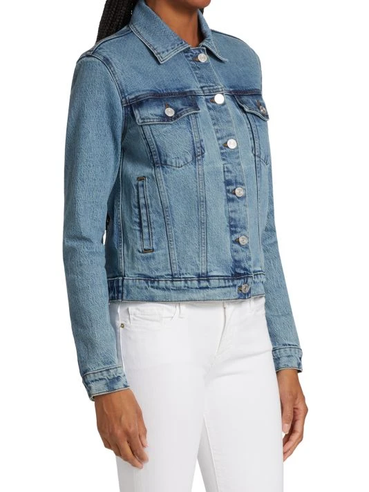 Frame Cropped Denim Jacket 6 Frame Cropped Denim Jacket - Image 4