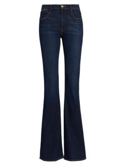 Frame Le High High-Rise Stretch Flare Jeans