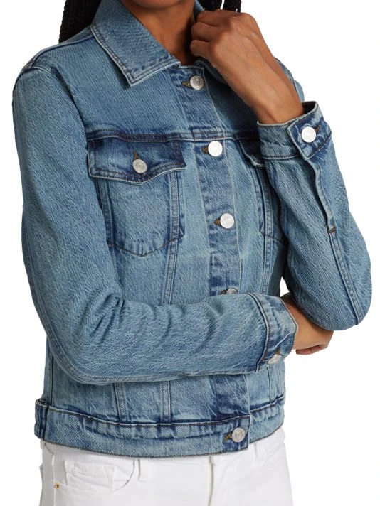 Frame Cropped Denim Jacket 8 Frame Cropped Denim Jacket - Image 6