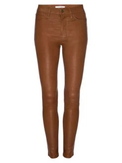 Frame Le High Leather Skinny Pants