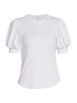 Frame Balloon Sleeve Tee Navy