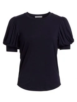 Frame Balloon Sleeve Tee Navy -Frame Sales Store unnamed file 1623