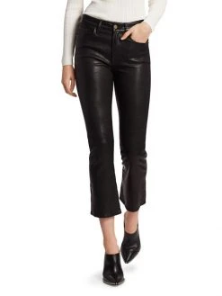 Frame Le Crop High-Rise Mini Bootcut Leather Pants -Frame Sales Store unnamed file 1646