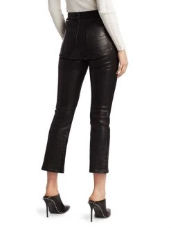 Frame Le Crop High-Rise Mini Bootcut Leather Pants -Frame Sales Store unnamed file 1648