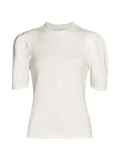 Frame Pleated Panel T-Shirt Fatigue