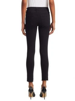 Frame Le Skinny De Jeanne Mid-Rise Raw-Edge Step Hem Jeans -Frame Sales Store unnamed file 1663