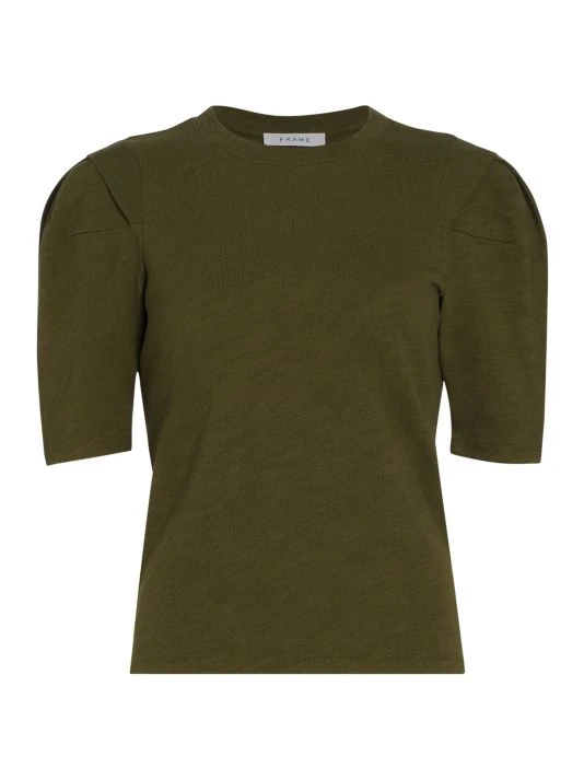 Frame Pleated Panel T-Shirt Fatigue 5 Frame Pleated Panel T-Shirt Fatigue - Image 3