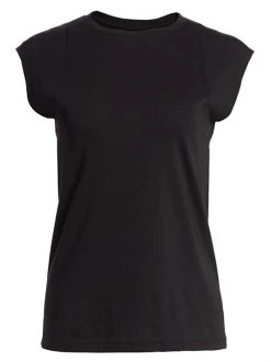 Frame Le Mid Rise Muscle Tee Noir -Frame Sales Store unnamed file 1672