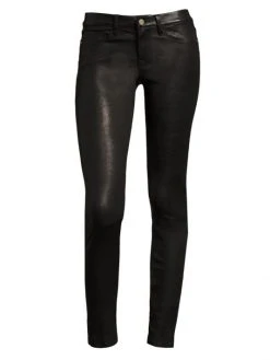 Frame Le Skinny De Jeanne Mid-Rise Leather Pants