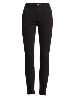 Frame Le High Skinny Front Split Jeans