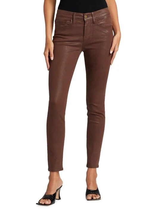 Frame Le Skinny De Jeanne Coated Jeans 5 Frame Le Skinny De Jeanne Coated Jeans - Image 3