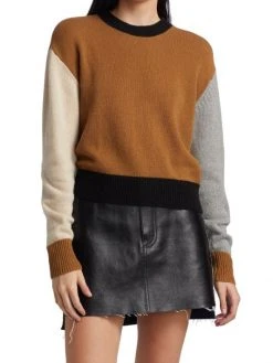 Frame Colorblock Cashmere-Wool Sweater -Frame Sales Store unnamed file 1860