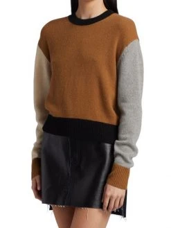 Frame Colorblock Cashmere-Wool Sweater -Frame Sales Store unnamed file 1861