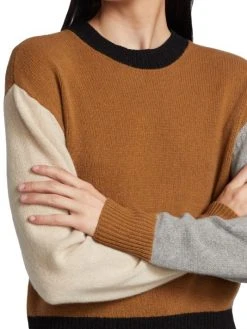 Frame Colorblock Cashmere-Wool Sweater -Frame Sales Store unnamed file 1863