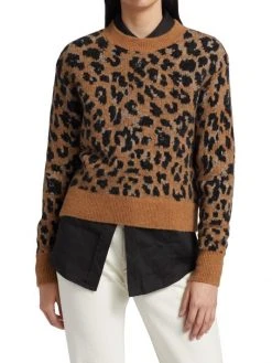 Frame Cheetah Print Sweater -Frame Sales Store unnamed file 1867