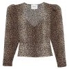 Frame Silk Animal Print Blouse