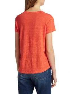 Frame Easy True Organic Linen T-Shirt Mandarin -Frame Sales Store unnamed file 1893