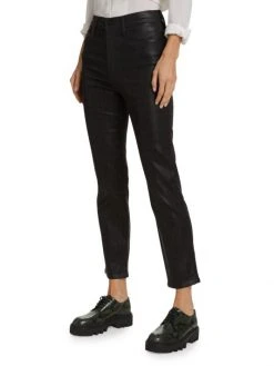 Frame Le Sylvie Croc-Printed Stretch Coated Jeans 12 Frame Le Sylvie Croc-Printed Stretch Coated Jeans -Frame Sales Store unnamed file 1968