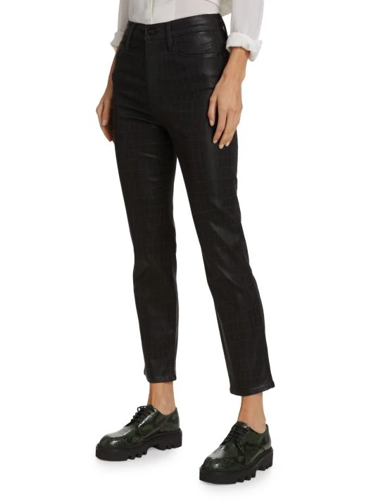 Frame Le Sylvie Croc-Printed Stretch Coated Jeans 6 Frame Le Sylvie Croc-Printed Stretch Coated Jeans - Image 4