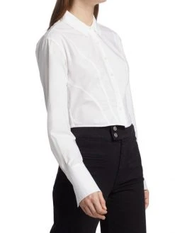 Frame Seamed Cotton Poplin Shirt -Frame Sales Store unnamed file 1982