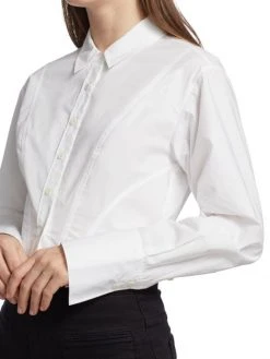 Frame Seamed Cotton Poplin Shirt -Frame Sales Store unnamed file 1984