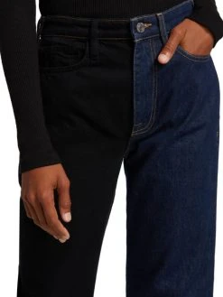 Frame Le Jane High-Rise Two-Tone Straight-Fit Jeans -Frame Sales Store unnamed file 1994