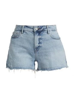 Frame Le Grand Garcon Mid-Rise Denim Shorts
