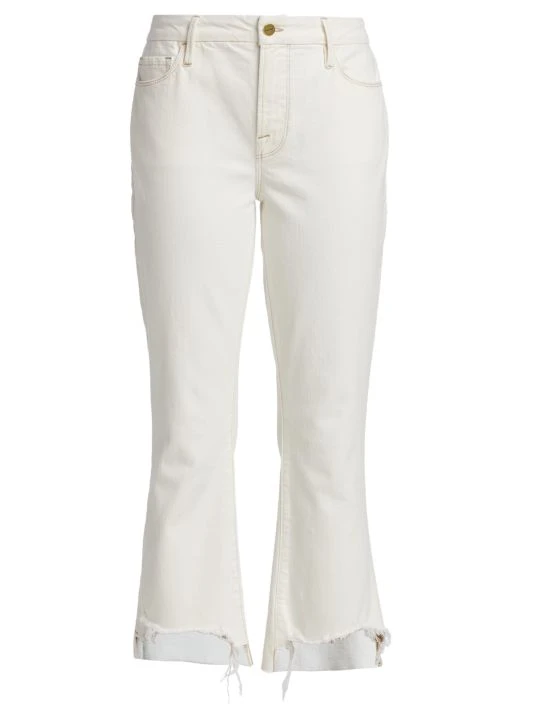 Frame Le Crop Distressed Stretch Mini Boot-Cut Crop Jeans 3 Frame Le Crop Distressed Stretch Mini Boot-Cut Crop Jeans