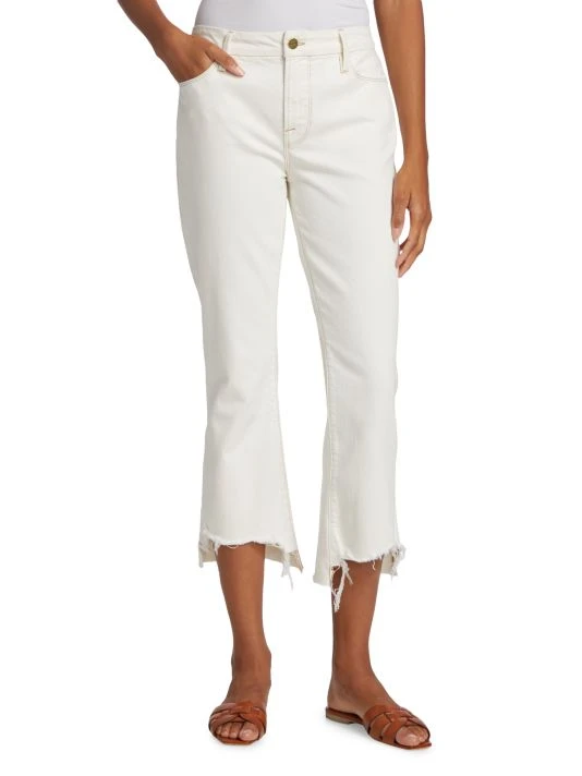 Frame Le Crop Distressed Stretch Mini Boot-Cut Crop Jeans 5 Frame Le Crop Distressed Stretch Mini Boot-Cut Crop Jeans - Image 3