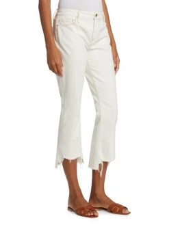 Frame Le Crop Distressed Stretch Mini Boot-Cut Crop Jeans 12 Frame Le Crop Distressed Stretch Mini Boot-Cut Crop Jeans -Frame Sales Store unnamed file 2057