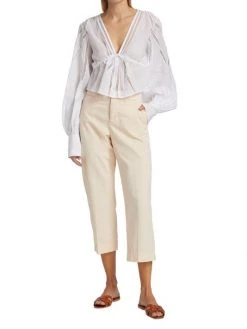 Frame Le Tomboy High-Rise Cropped Trousers -Frame Sales Store unnamed file 2093