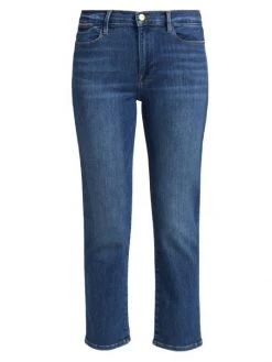 Frame Le High Straight Cropped Jeans