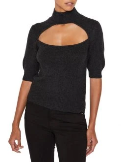 Frame Cut-Out Turtleneck Short Sleeve Sweater 9 Frame Cut-Out Turtleneck Short Sleeve Sweater -Frame Sales Store unnamed file 2108