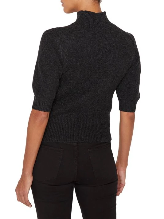 Frame Cut-Out Turtleneck Short Sleeve Sweater 6 Frame Cut-Out Turtleneck Short Sleeve Sweater - Image 4