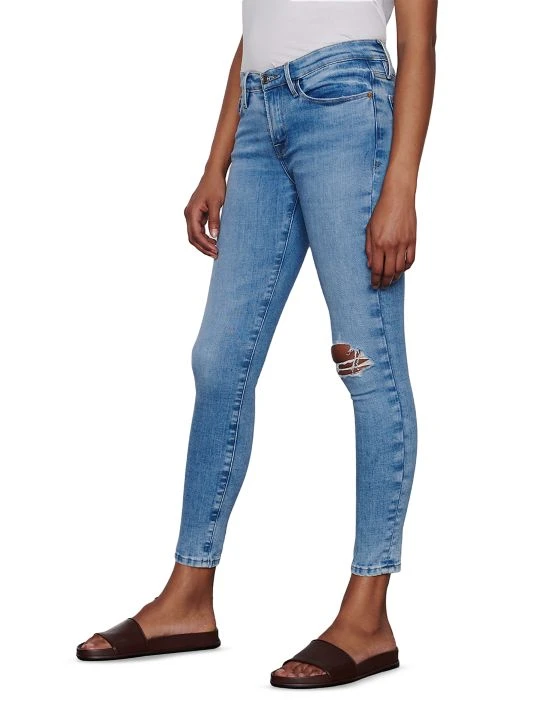 Frame Le Skinny De Jeanne Distressed Stretch Skinny Ankle Jeans 6 Frame Le Skinny De Jeanne Distressed Stretch Skinny Ankle Jeans - Image 4