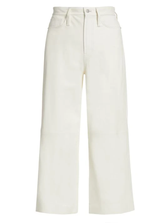 Frame Leather Cropped Wide-Leg Pants 3 Frame Leather Cropped Wide-Leg Pants