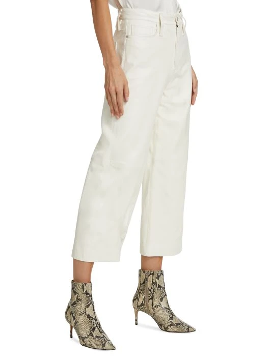 Frame Leather Cropped Wide-Leg Pants 6 Frame Leather Cropped Wide-Leg Pants - Image 4